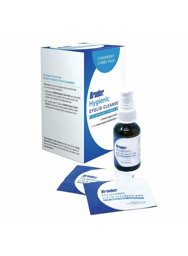 Bruder Hygienic Eyelid Cleansers with Hygienic Eyelid Wipes & Eyelid Solution Spray - Image 1