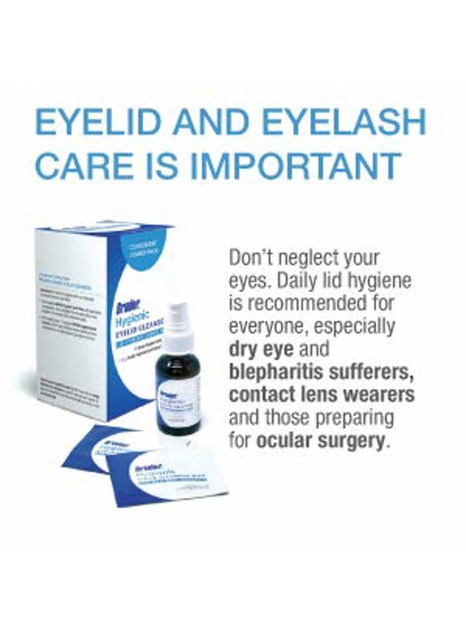 Bruder Hygienic Eyelid Cleansers with Hygienic Eyelid Wipes & Eyelid Solution Spray - Image 3