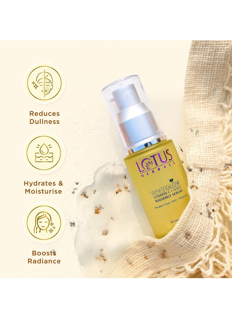 Lotus Herbals WhiteGlow Vitamin C and Gold Radiance Face Serum | For Dull & Dry Skin | Brightening & Hydrating | 30ml, Yellow - pzsku/ZB51239A72D8870C791C7Z/45/_/1709645232/411dde4e-b711-470c-884c-987f7e859ec6