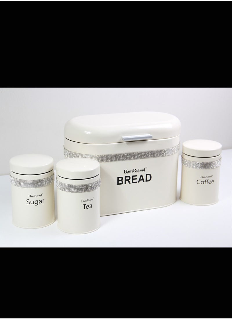 Tea And coffee Storage Jars with Bread  Storage