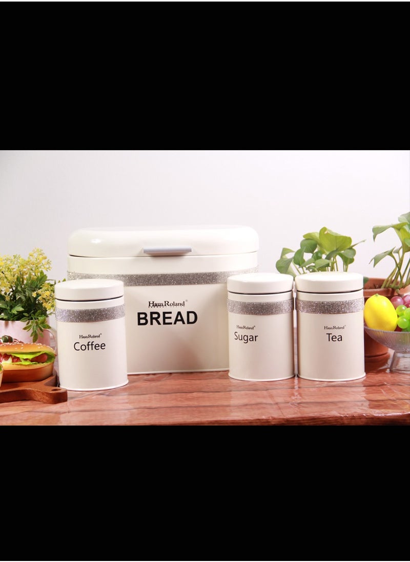 Tea And coffee Storage Jars with Bread  Storage