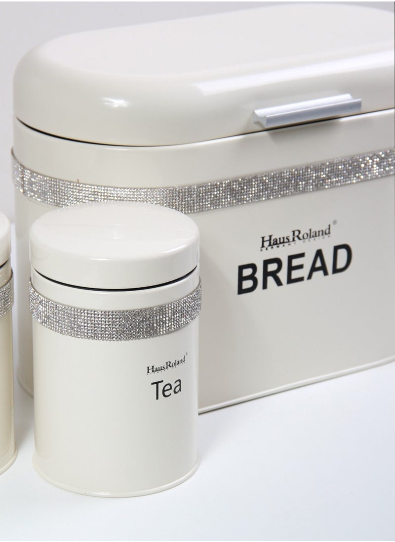 Tea And coffee Storage Jars with Bread  Storage