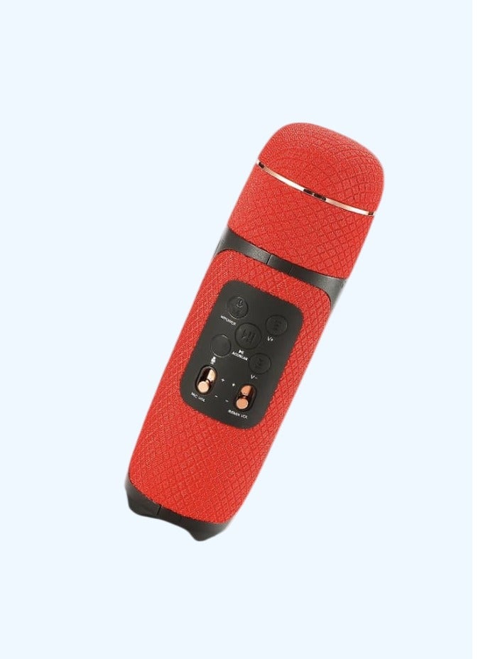 Karaoke Wireless Microphone Portable For Kids And Adults Red - Image 1