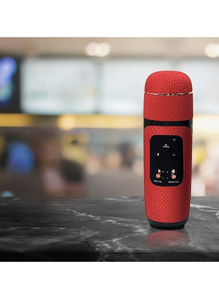 Karaoke Wireless Microphone Portable For Kids And Adults Red - Image 4
