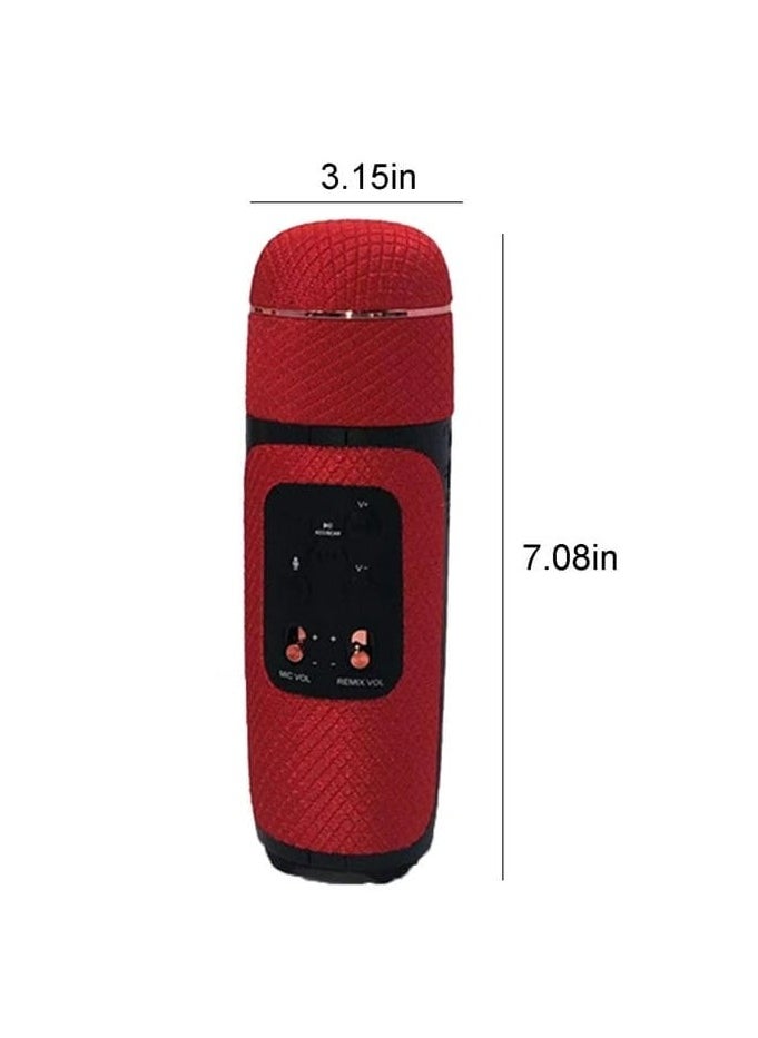 Generic Karaoke Wireless Microphone Portable For Kids And Adults Red  - Image 4