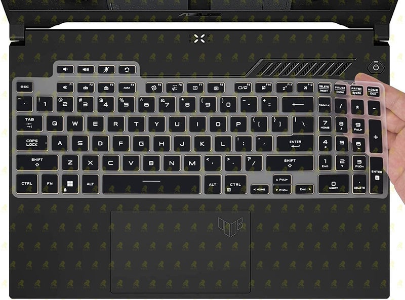 Raya غطاء لوحة مفاتيح سيليكون RAYA لجهاز ASUS TUF 2022 و ASUS TUF 2023 A15 / A16 / A17 / F15 / F17 و ASUS TUF 2024 A15 لأجهزة الألعاب المحمولة (TPU شفاف) - Image 3