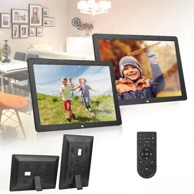 Digital Photo Frame 17 Inch Black - High 1920*1080 Resolution Multifunctional Digital Photo Frame for Home, Family Gatherings And Gift Giving - Image 5