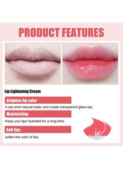 EELHOE Lip Lightening Cream - Moisturizing Natural Lip Repair Chapstick Lip Stain - Reduce Dullness Reduce Lipwrinkles For Dry Cracked And Dark Lips 30g  - Image 3