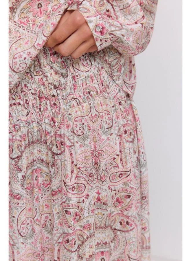 Springfield  Printed ruffle blouse for Women | Best Price UAE