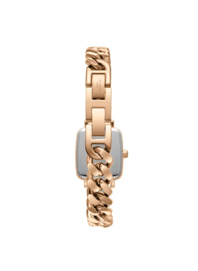 لي كوبر Women's Analog Display Watch With Rose Gold Metal Strap - LC08130.420