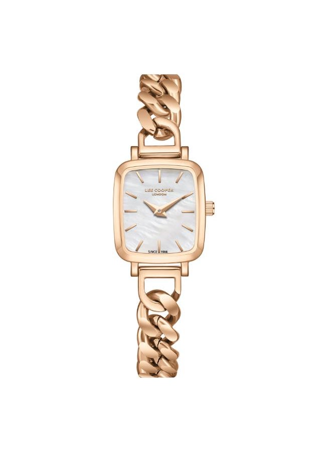 Lee Cooper Women's Analog Display Watch With Rose Gold Metal Strap - LC08130.420  - Image 1