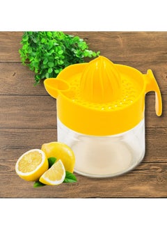Titiz Lima Lemon Squeezer with Glass Bowl 300 ml Yellow (KC-401)  - Image 1