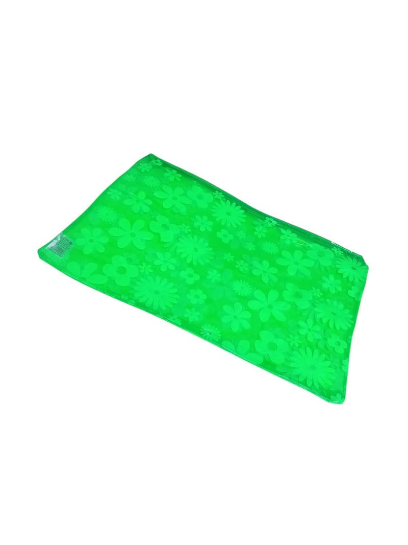Simba Plastic Zipper File Fluorescent Green A3 Model 22675
