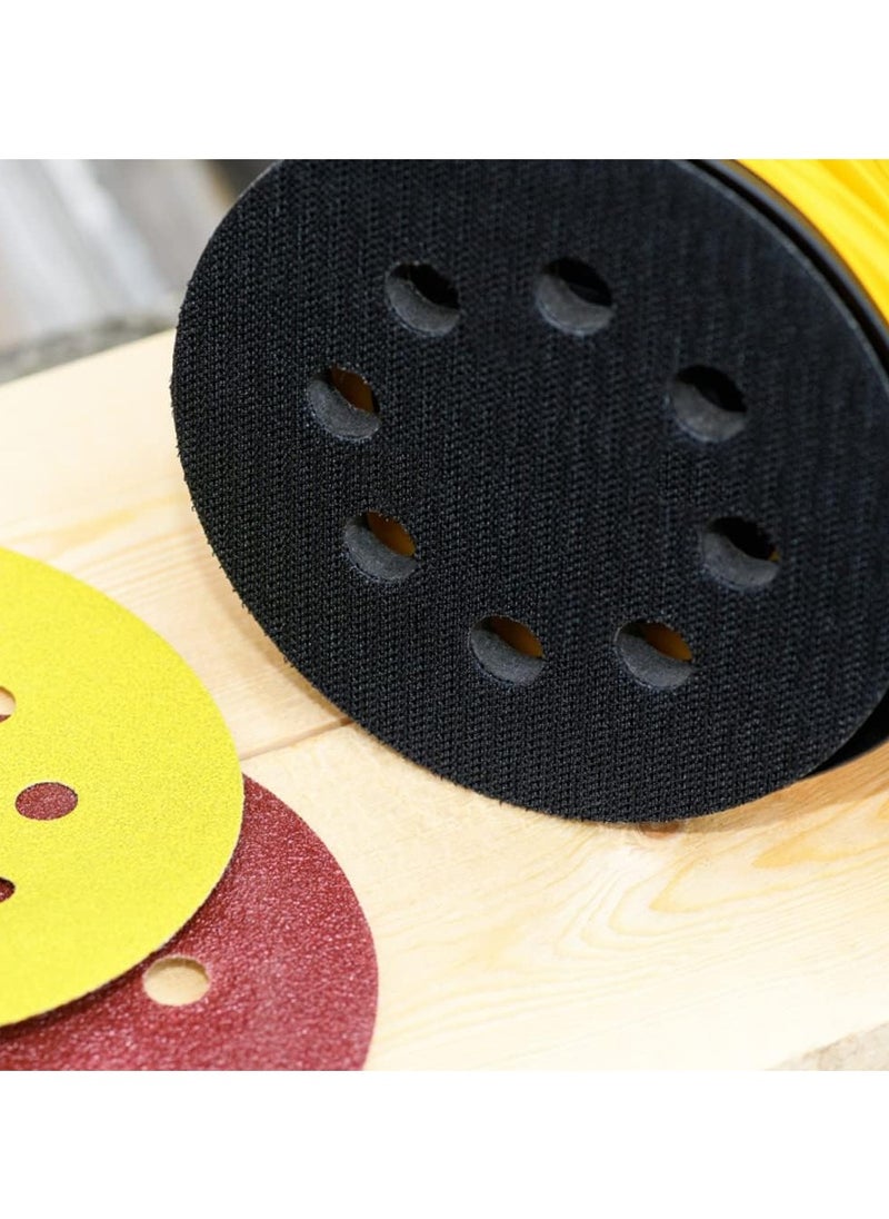 KASTWAVE - 5 Pack Soft Density Interface Pads 5 Inch 8 Holes Hook and Loop Sponge Cushion Buffer Backing Pad Foam Sanding Interface Pads for Orbital Sander Automotive Woodworking Polishing - Image 1