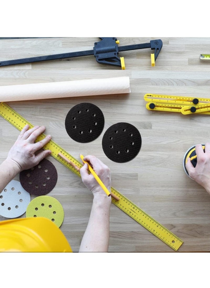 KASTWAVE - 5 Pack Soft Density Interface Pads 5 Inch 8 Holes Hook and Loop Sponge Cushion Buffer Backing Pad Foam Sanding Interface Pads for Orbital Sander Automotive Woodworking Polishing - Image 1