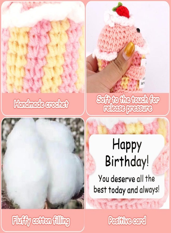 AHONEY Happy Birthday Gifts for Daughter Sister Women Girlfriend Best Friend Teacher Coworker, Emotional Support Crochet Birthday Card Idea for 18th 21st 30th 40th 50th Desk Home Decor Doll Ornaments - Image 5