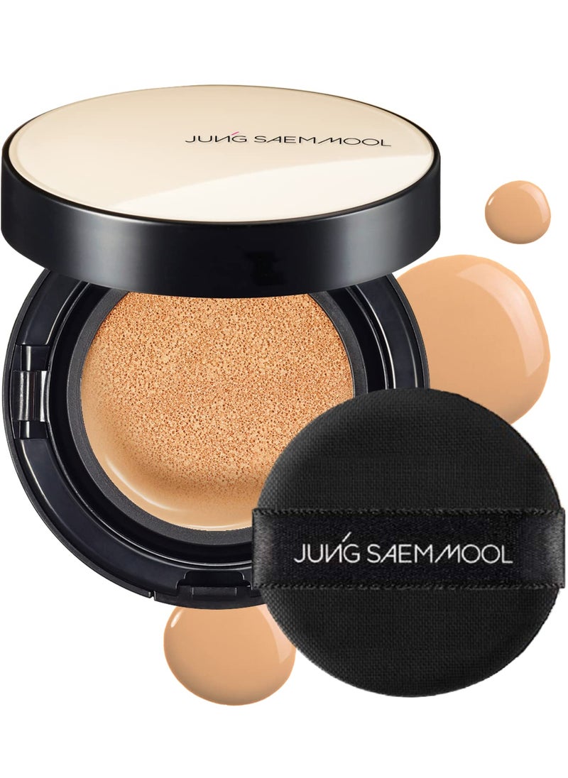 JUNG SAEM MOOL JUNGSAEMMOOL OFFICIAL Essential Skin Nuder Cushion Medium  Refill not Included  Foundation Makeup  Natural Finish  Buildable Coverage  Korean Makeup Artist Brand  Cream Foundation 