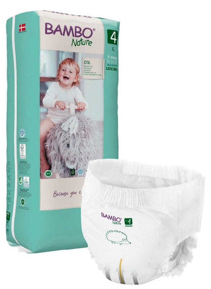 BAMBO NATURE Bambo Nature - Eco-Friendly Pants Diapers, Size 4,7-18 Kg - 40 Pants Tall Pack  - Image 2