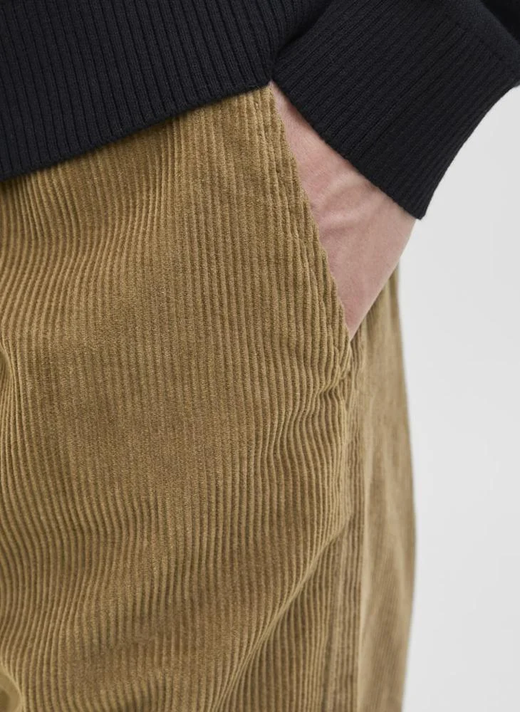 JJ Rebel  Relaxed Corduroy Jogger Pants for Men | Best Price UAE