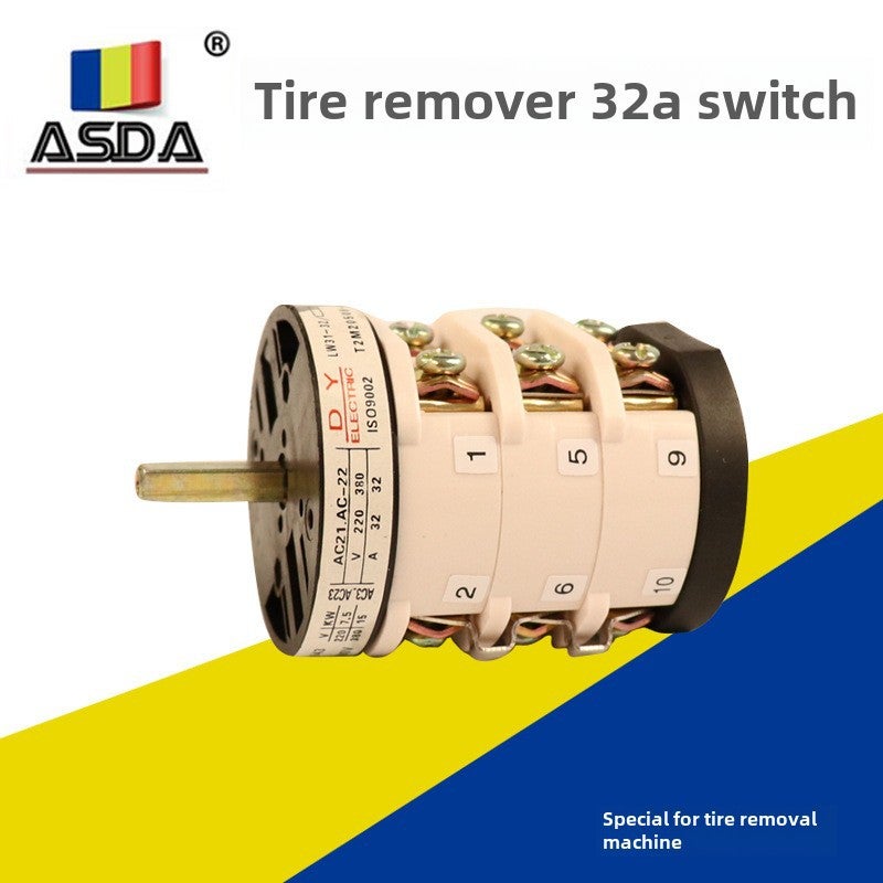 Tire removal machine switch tire removal machine accessories motor reversing switch positive and negative switch universal conversion 32A switch assembly(32A) - Image 5