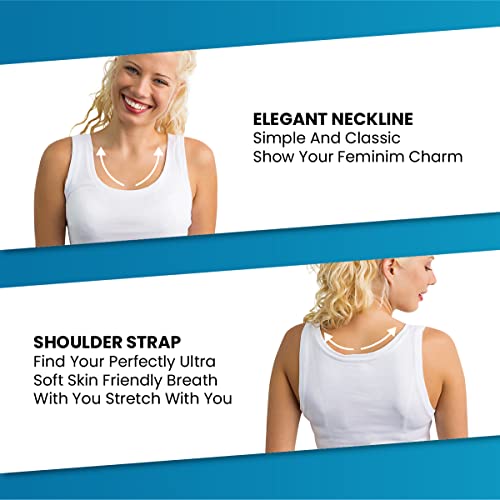 Studio 3 12 Pieces Pack Women's Ribbed 100% Cotton Tank Tops-Assorted Color, Muscle Tank Top, Small - Image 3