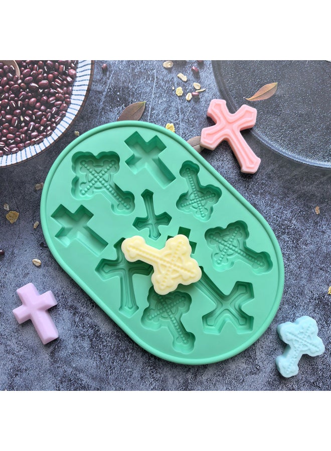 10 Even Vintage Cross 359 Silicone Mold Candy Pudding Dessert Mold Cake Decoration Baking Utensils-Color:Rice Powder - Image 5