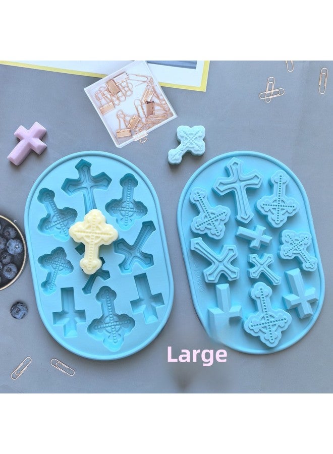 10 Even Vintage Cross 359 Silicone Mold Candy Pudding Dessert Mold Cake Decoration Baking Utensils-Color:Rice Powder - Image 4