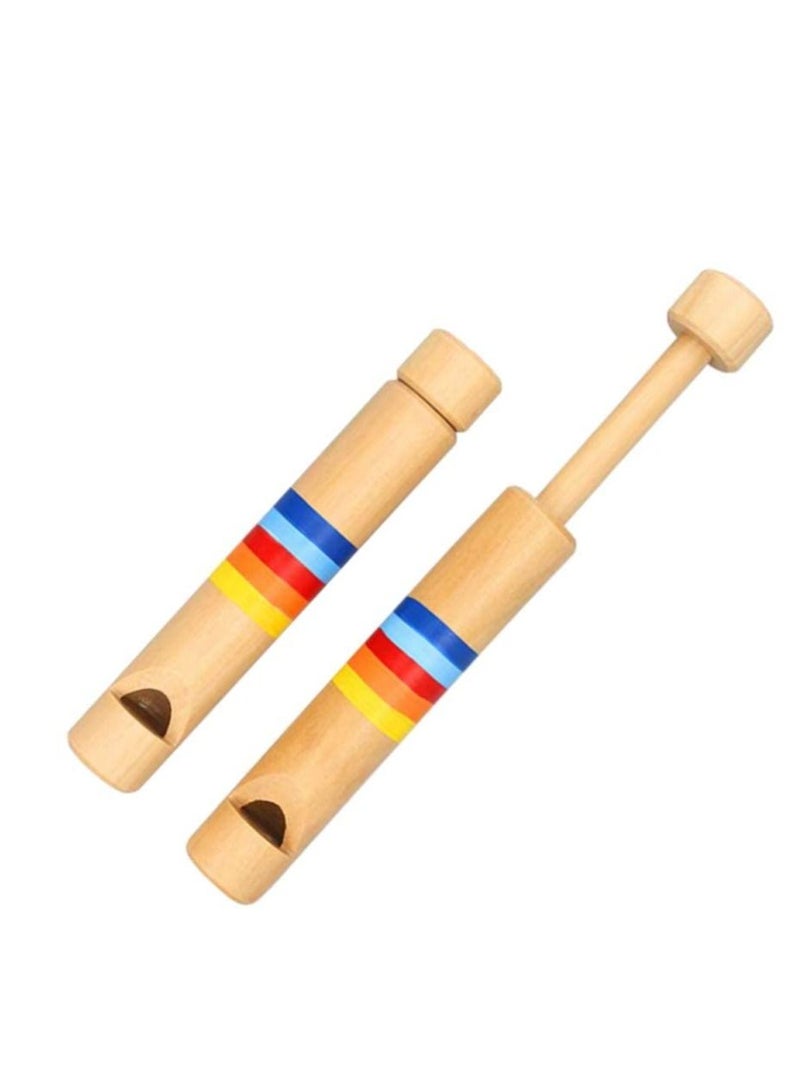 KASTWAVE 2pcs Wood Slide Whistle Toy Noise Makers for Kids Bag Stuffers School Prizes - Image 1