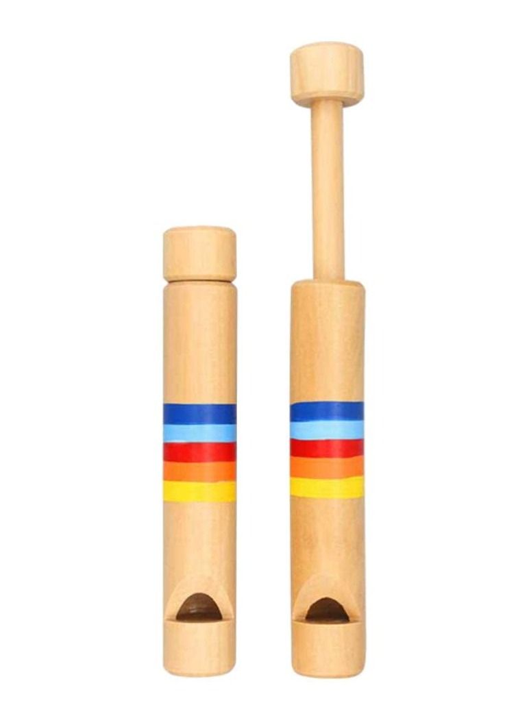 KASTWAVE 2pcs Wood Slide Whistle Toy Noise Makers for Kids Bag Stuffers School Prizes - Image 2
