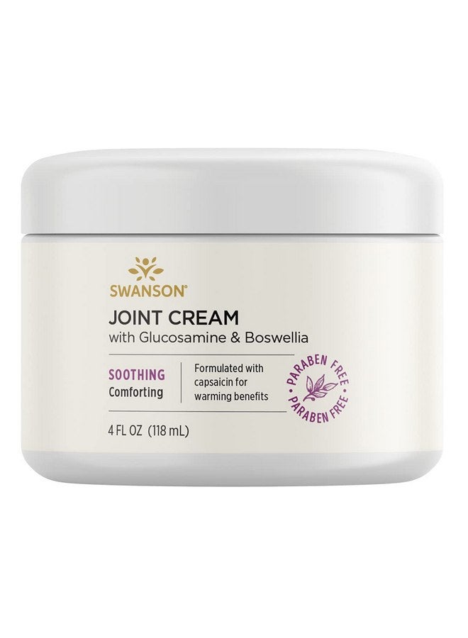 Swanson Joint Cream with Glucosamine & Boswellia 4 fl Ounce (118 ml) Cream - Image 1