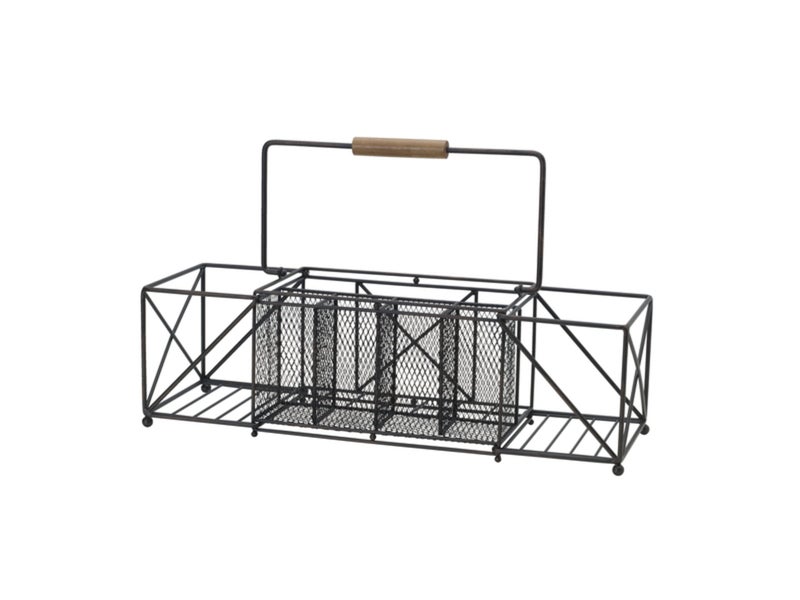 Gourmet Basics by Mikasa Gourmet Basics by Mikasa Baler Plate Napkin Holder Large Antique Black 