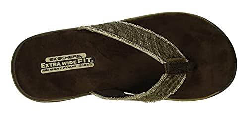 SKECHERS شبشب سكتشرز للرجال بوسنيا، شوكولاتة، 13 - Image 5