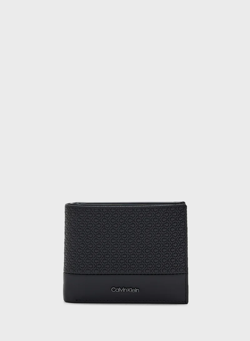 CALVIN KLEIN Nano Mono Bifold 5CC Wallet With Coin Pocket