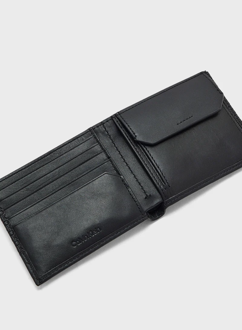 CALVIN KLEIN Nano Mono Bifold 5CC Wallet With Coin Pocket
