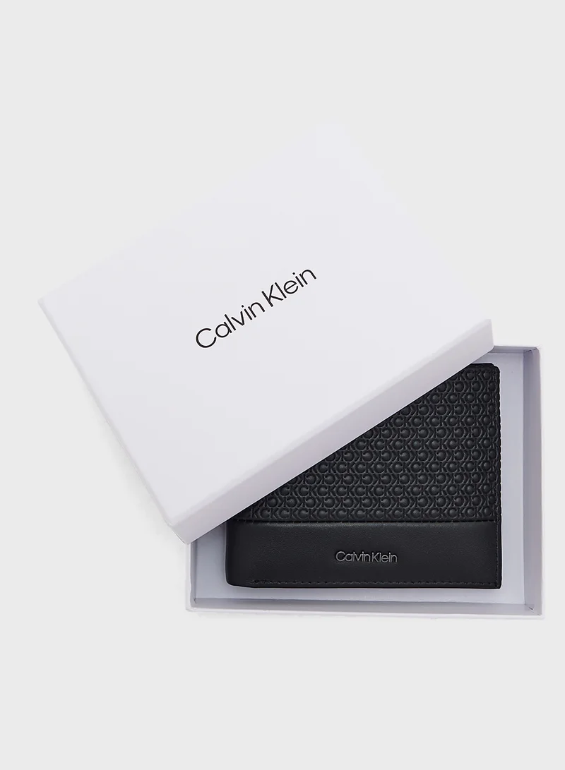 CALVIN KLEIN Nano Mono Bifold 5CC Wallet With Coin Pocket