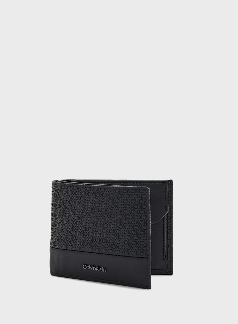 CALVIN KLEIN Nano Mono Bifold 5CC Wallet With Coin Pocket