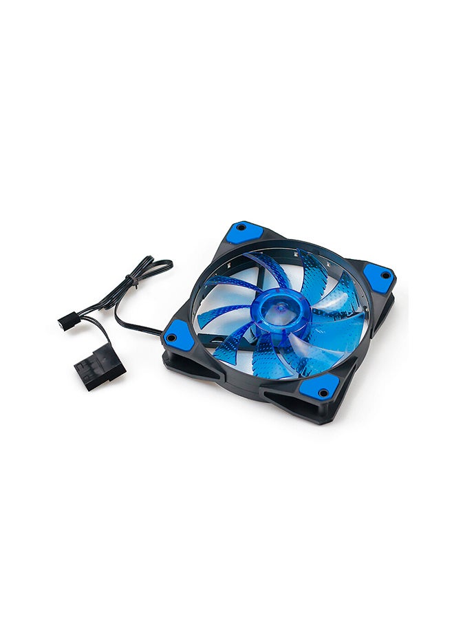 Loquat Silent 15-LED Cooler Fan Blue  - Image 4