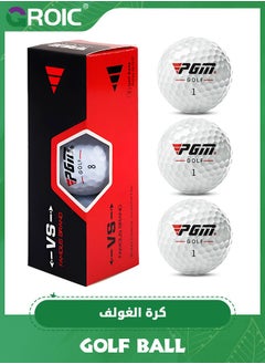 GROIC 3 Pack Golf Ball, Premium Standard Golf Balls for Distance and Straighter Shots, Three-Piece Golf Ball Designed for Advanced Golfers, Standard Golf Accessories for Adults  - Image 1