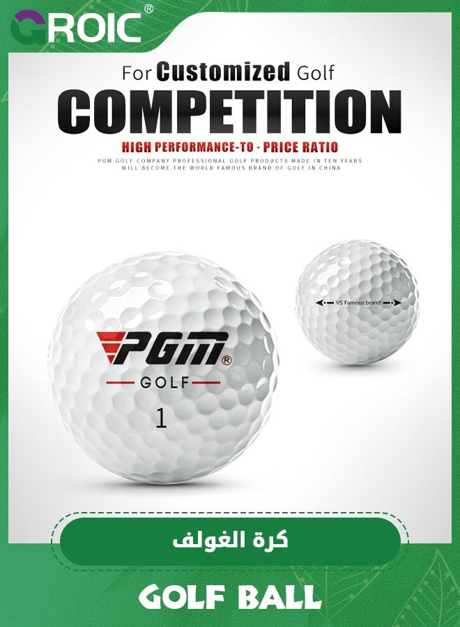 GROIC 3 Pack Golf Ball, Premium Standard Golf Balls for Distance and Straighter Shots, Three-Piece Golf Ball Designed for Advanced Golfers, Standard Golf Accessories for Adults  - Image 2