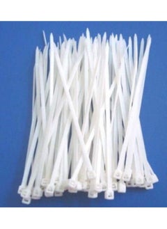 Webshoppers Webshoppers Self Locking Nylon Zip Ties White 25x100mm 100 Pieces  - Image 1