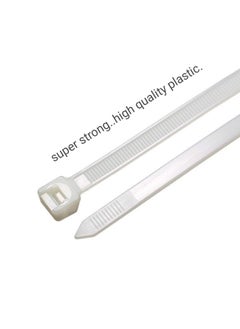 Webshoppers Webshoppers Self Locking Nylon Zip Ties White 25x100mm 100 Pieces  - Image 3