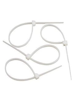 Webshoppers Webshoppers Self Locking Nylon Zip Ties White 25x100mm 100 Pieces  - Image 2