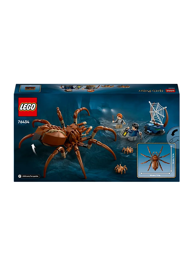 ليغو Harry Potter Aragog In The Forbidden Forest Set, Spider Toy Playset For Kids, Magical Creature Figure, 2 Minifigures, Gift For Boys, Girls And Any Fan Aged 7 Plus 76434 (195 Pieces)