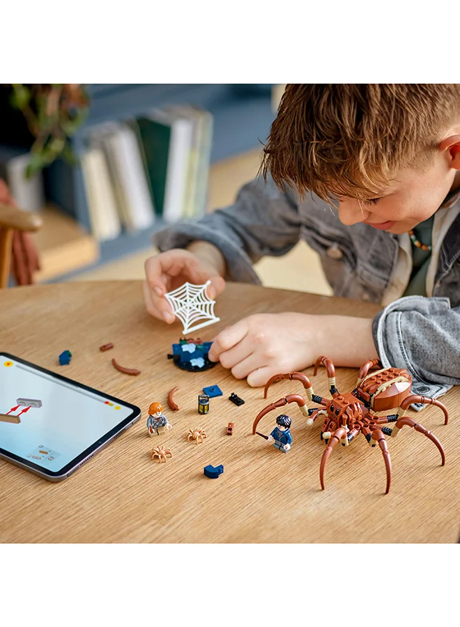 ليغو Harry Potter Aragog In The Forbidden Forest Set, Spider Toy Playset For Kids, Magical Creature Figure, 2 Minifigures, Gift For Boys, Girls And Any Fan Aged 7 Plus 76434 (195 Pieces)