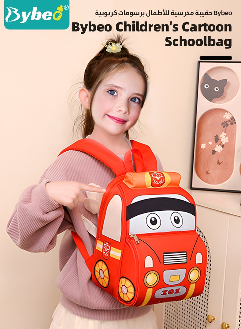 Bybeo Kids Backpack, Toddler School Bag, Small Kids Daypack, Baby Preschool Bag, Cute Car Shape Travel Bag for Baby Boys and Girls, Perfect for Kindergarten, Travel, School - Image 2