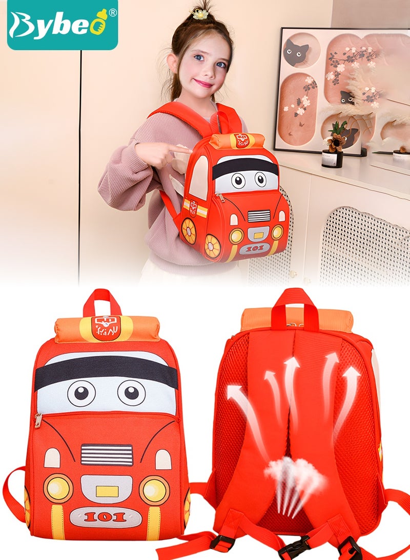 Bybeo Kids Backpack, Toddler School Bag, Small Kids Daypack, Baby Preschool Bag, Cute Car Shape Travel Bag for Baby Boys and Girls, Perfect for Kindergarten, Travel, School - Image 1