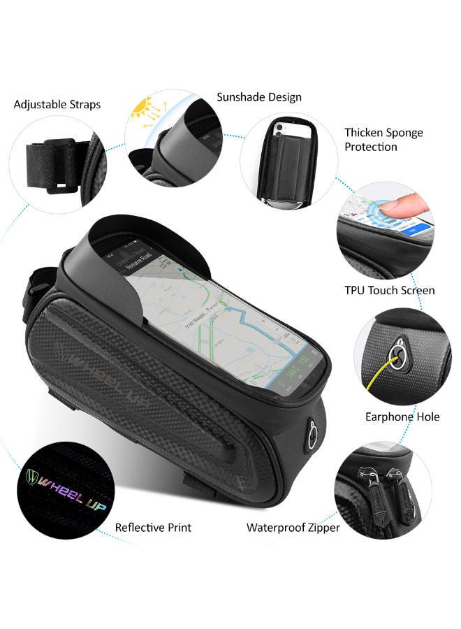 NIBEMINENT Bike Frame Bag Front Tube With Touchscreen Phone Case 28x1x26cm  - Image 2