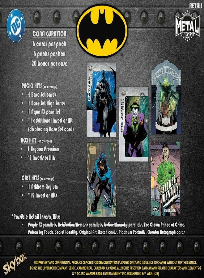 Upper Deck 2025 Batman Skybox Metal Universe 6-Pack Blaster Box - Image 2