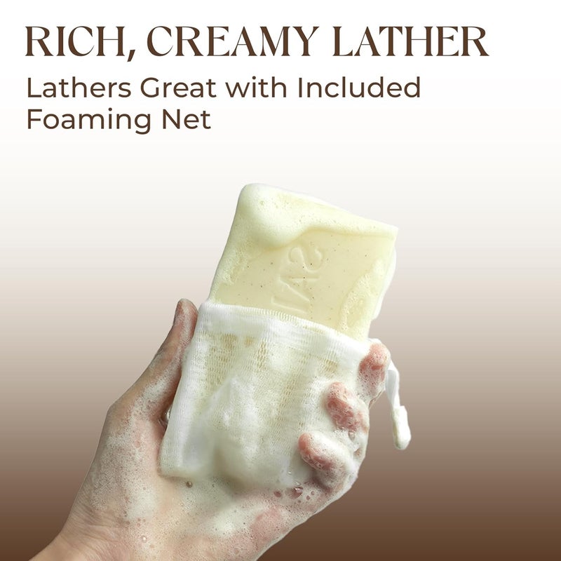 SAISZE Handmade Coconut and Shea Butter Soap 8 oz Cold Process Organic Soap Enriched with Coconut oil Shea Body Soap Bars for Women and Men - Image 3