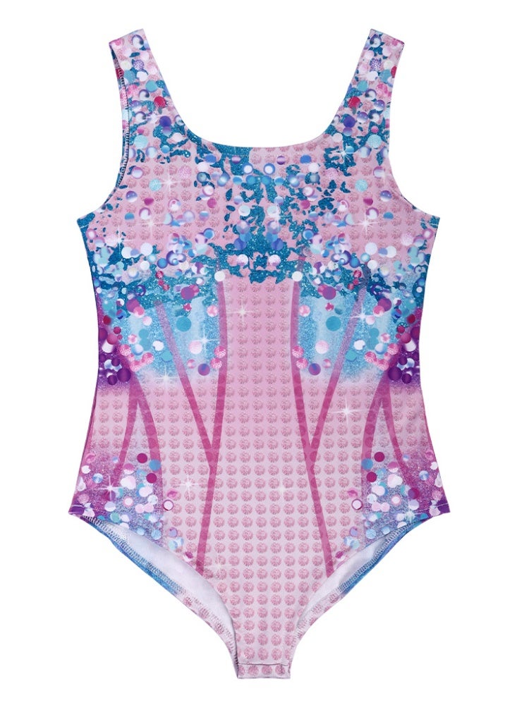 NIBEMINENT Shiny Rhine lithographic swimsuits for women and girls, summer sleeveless swimsuits for party and club wear - Image 1